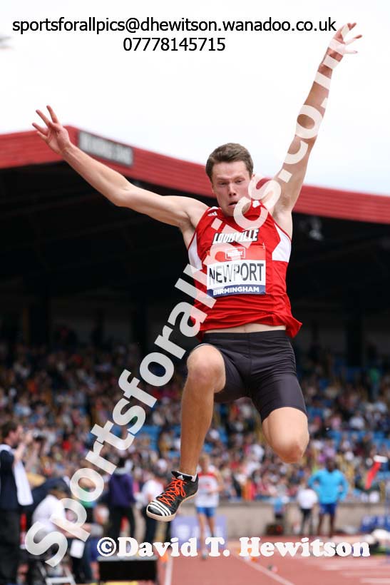 Mens long jump, British Championships, Birmingham. Photo: David T. Hewitson/Sports for All Pics